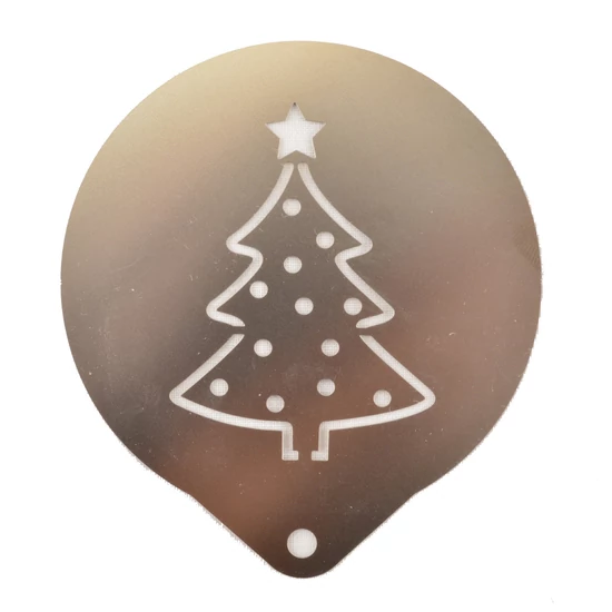 Perfect Home - Cappuccino és süti díszitő sablon, stencil 8,5cm 1db