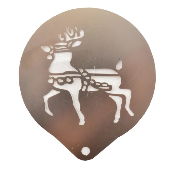 Perfect Home - Cappuccino és süti díszitő sablon, stencil 8,5cm 1db