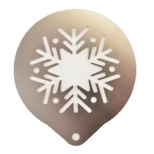 Perfect Home - Cappuccino és süti díszitő sablon, stencil 8,5cm 1db