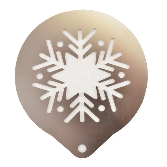 Perfect Home - Cappuccino és süti díszitő sablon, stencil 8,5cm 1db