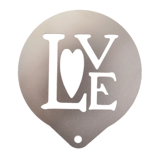 Perfect Home - Cappuccino és süti díszitő sablon, stencil 8,5cm 1db