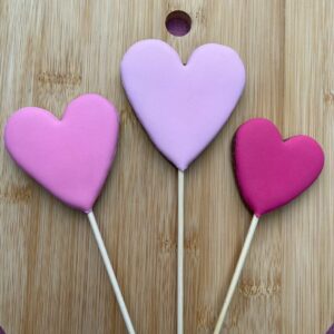 Mézeskalács - Szív - rózsaszín 1db