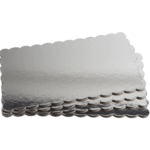 Tortaalátét - Téglalap - Ezüst 35x45m