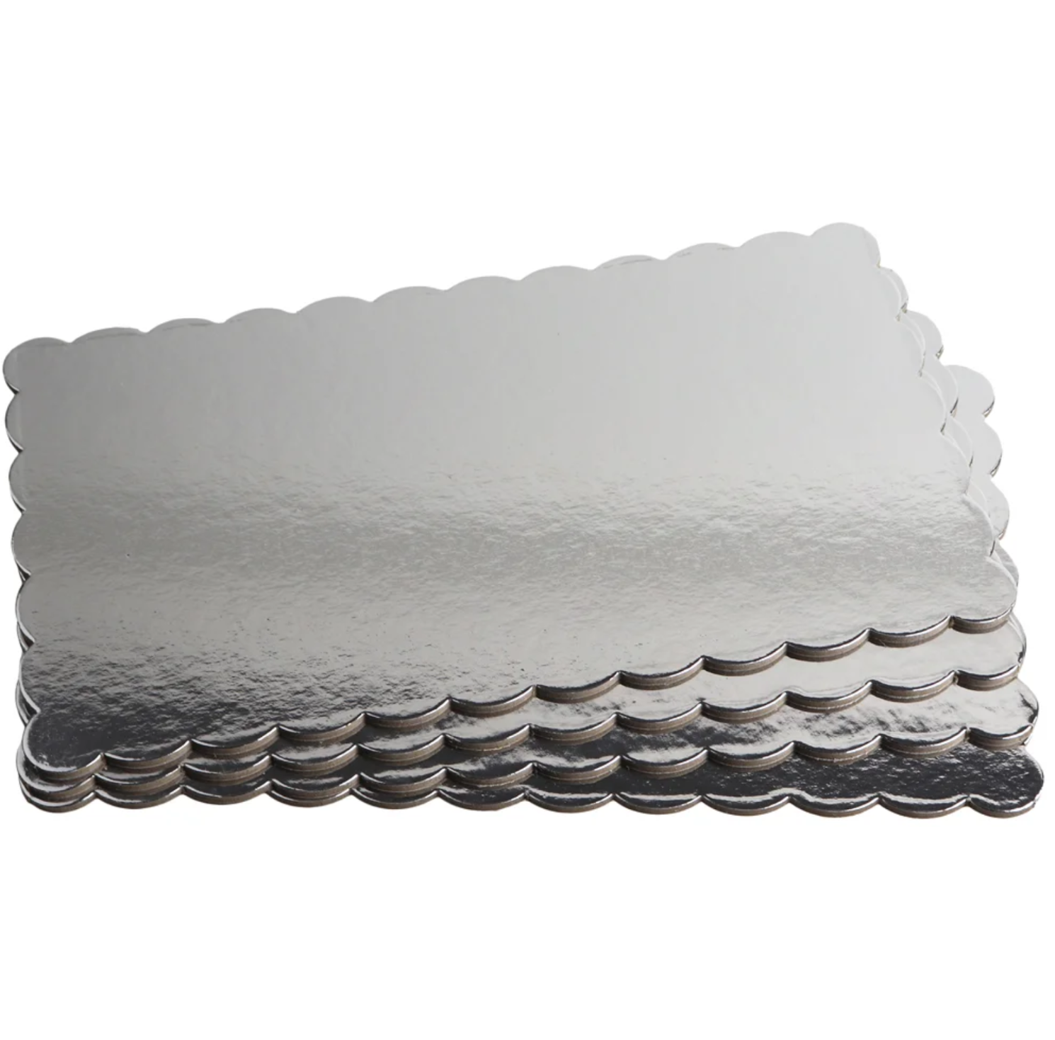 Tortaalátét - Téglalap - Ezüst 35x45m