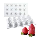 Szilikon forma - Mousse forma - Eper