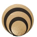 Tortaalátét Black and Gold kollekció – Vastag,  kerek 25 cm