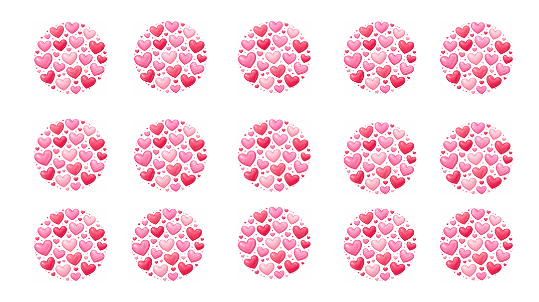 Szivecskés korongok - 15db korong
