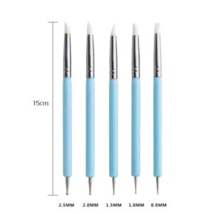 Modellező tollak - két végű szilikon ecset és gömb