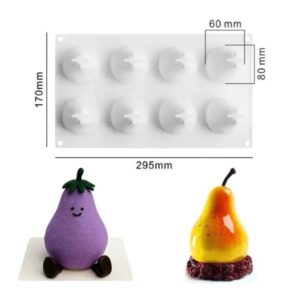 Szilikon forma- Mousse forma -  Körte