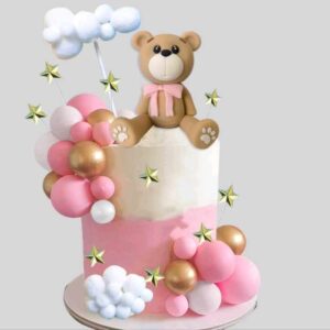 Tortadísz - Macis beszúró szett rózsaszín 33 részes