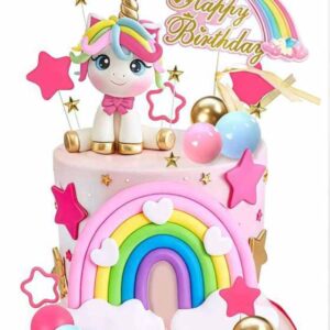 Tortadísz - Unikornis 22 részes beszúró szett