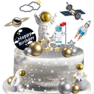 Tortadísz - Űrhajós beszúró szett 22 részes