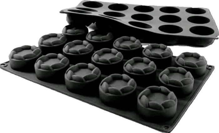 Szilikon forma mousse forma - Virág 15 részes