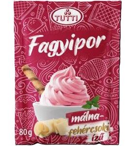 Fagyipor TUTTI Málna-fehércsoki 80 g/cs