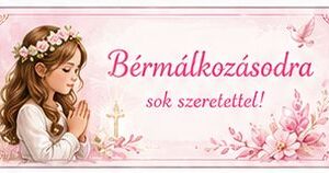 Cukortábla Bérmálozásodra felirat lányos rózsaszín